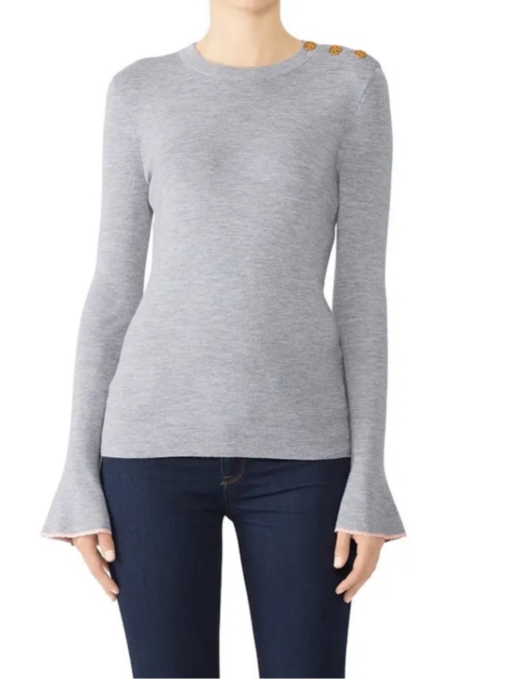 TORY BURCH Kimberly Merino Wool Sweater, S